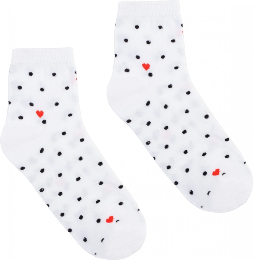 Носки женские «Точки и сердечки» | Trend socks | MINAKU