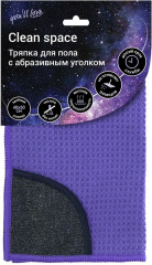 Тряпка для пола с абразивным уголком