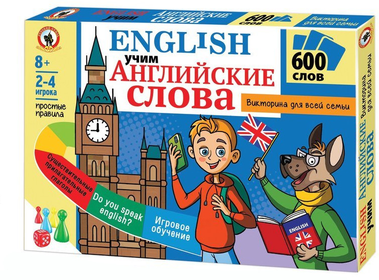 Игра настольная «Учим английские слова» | Русский стиль