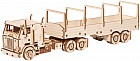 Конструктор деревянный «Тягач с прицепом»