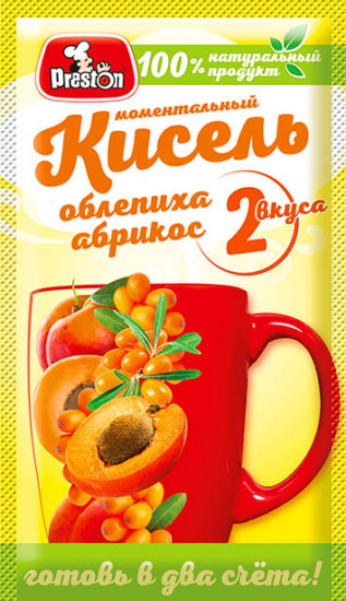 Кисель с ароматом облепихи и абрикоса, абрикос и облепиха — Preston