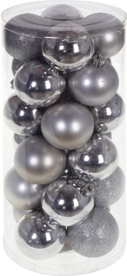 Набор игрушек ёлочных «Снежок серебряный»