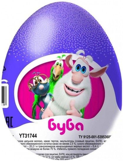 Яйцо шоколадное с сюрпризом «Буба»