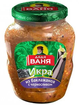 Икра из баклажанов с черносливом
