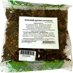 Красная щётка корневища