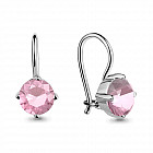 Серьги из серебра со стеклом