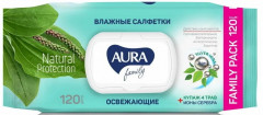 Салфетки влажные освежающие «Family»