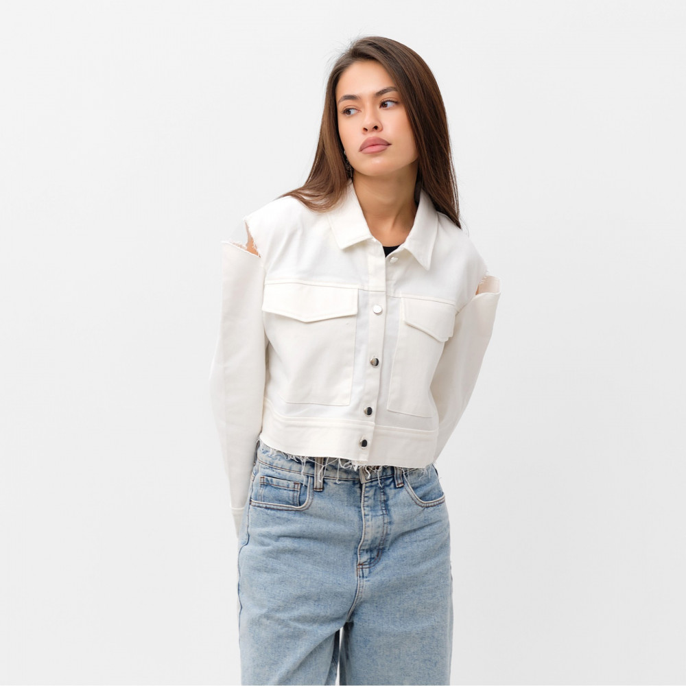 Рубашка женская укороченная | Denim | MIST