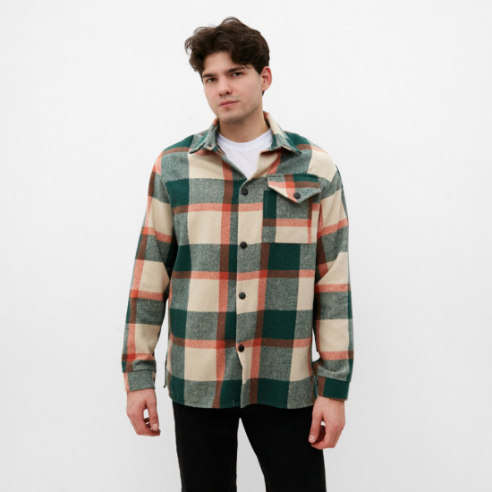 Рубашка мужская в клетку