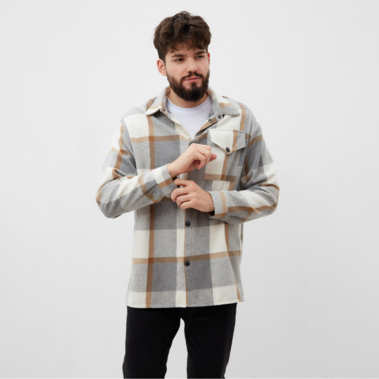 Рубашка мужская в клетку