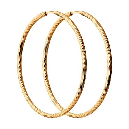 Серьги из золочёного серебра