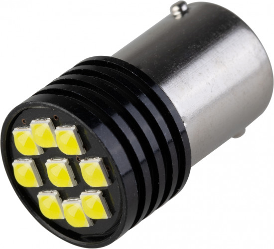 Автолампа светодиодная S25 (P21W) 12V 9 SMD