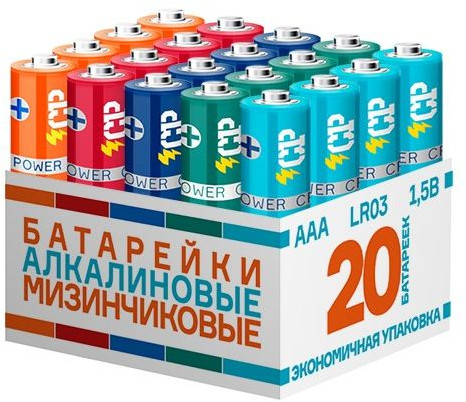 Набор батареек алкалиновых ААA