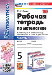 Математика. 5 класс. Рабочая тетрадь. Часть 1