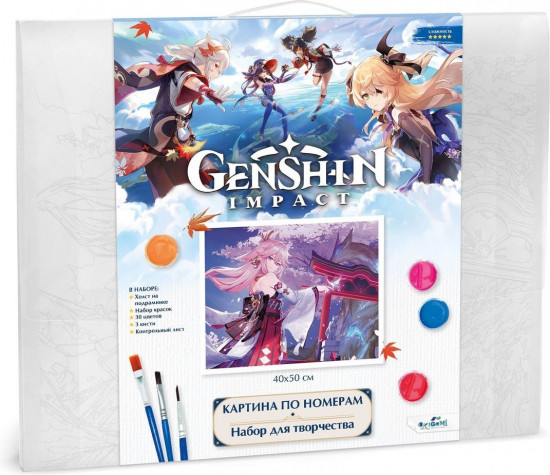 Картина по номерам «Геншин. Священная сакура»