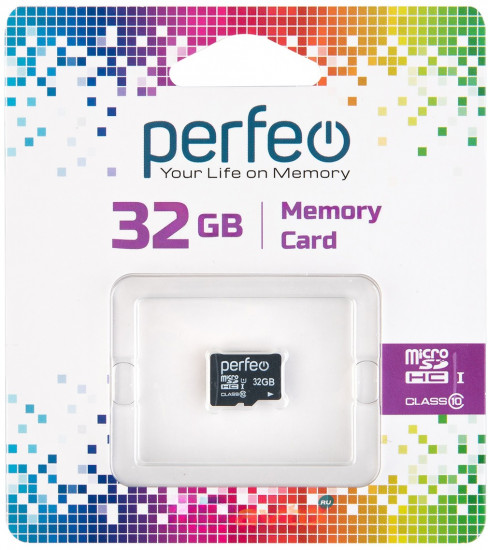 Карта памяти без адаптера Perfeo microSD 32GB High-Capacity