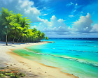 Картина по номерам «Лазурный берег»