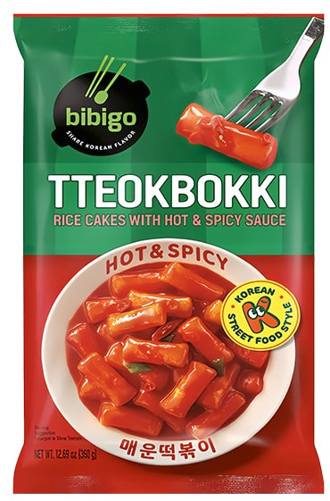 Клёцки рисовые с острым соусом «Tteokbokki» | Bibigo