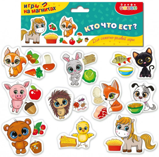 Игра магнитная «Кто что ест?»