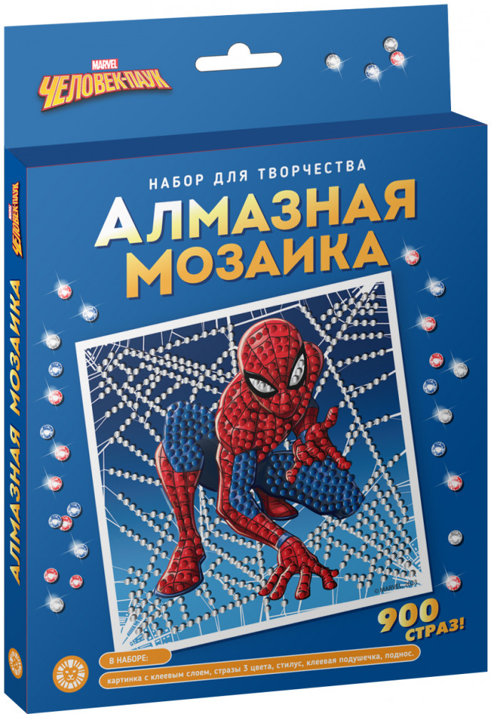 Мозаика алмазная «Человек-Паук» | Алмазная мозаика