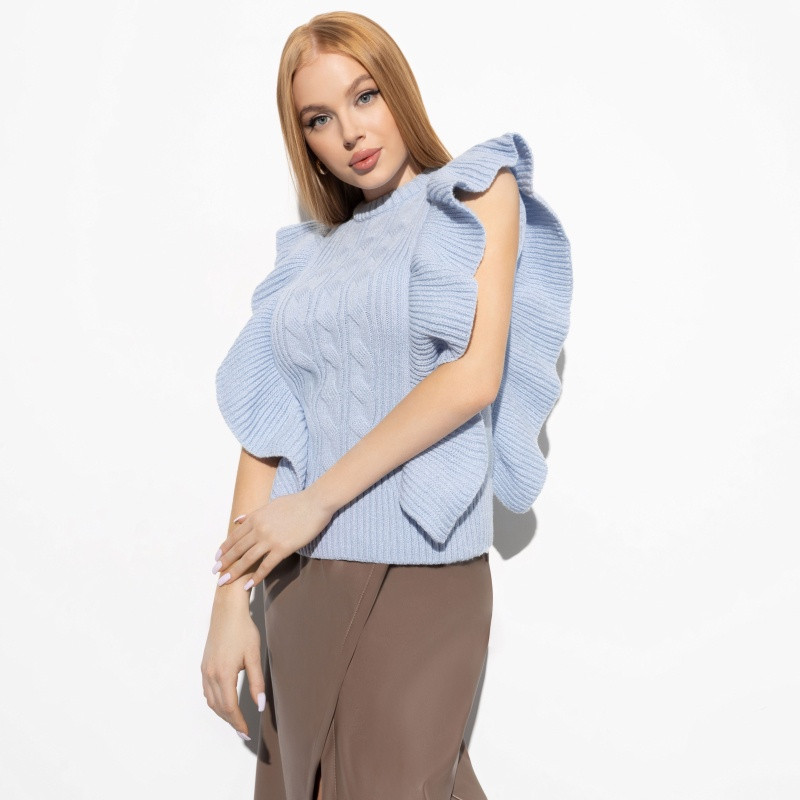 Жилет женский «Неделя моды, baby blue» | Charutti