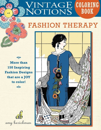 Vintage Notions Coloring Book. Fashion Therapy