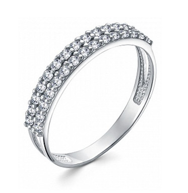 Кольцо из серебра с фианитами | Lucente Silver