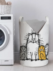 Корзины для белья «Мохнатые коты»