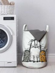 Корзины для белья «Мохнатые коты»