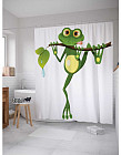Штора для ванной «Древняя лягушка»