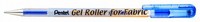 Гелевая ручка по ткани "Gel Roller for Fabric", синяя | Pentel