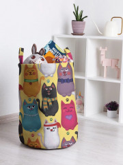 Корзина для игрушек «Стильные котики»