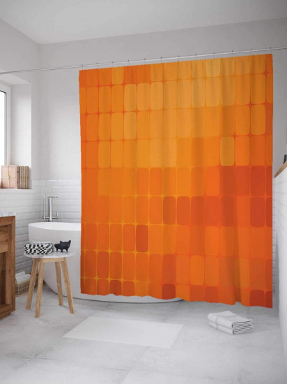 Штора для ванной комнаты «Геометрические узоры»