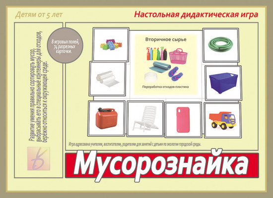 Игра настольная «Мусорознайка»