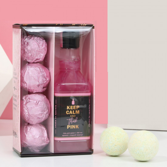 Набор подарочный «Keep calm and think pink»
