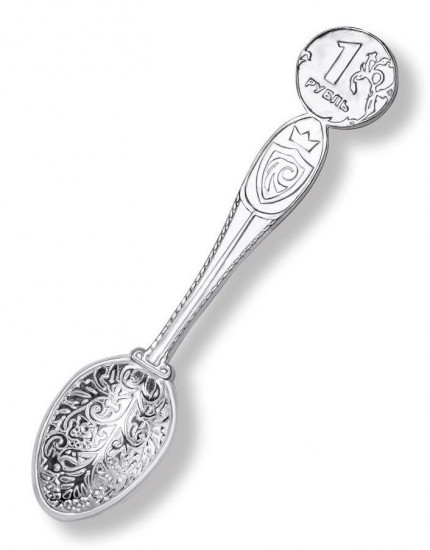 Ложка сувенирная из серебра