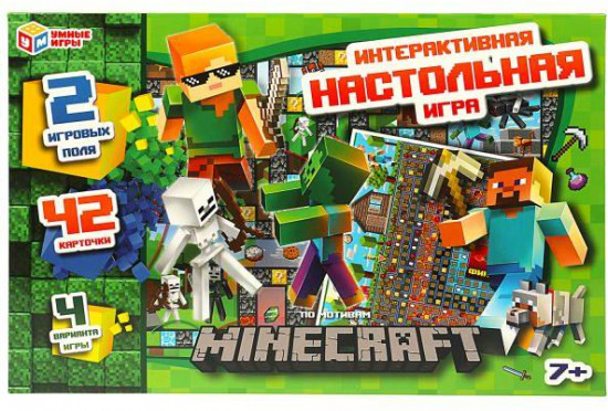Игра настольная «По мотивам Майнкрафт»