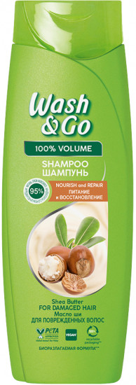 Шампунь для поврежденных волос с маслом ши