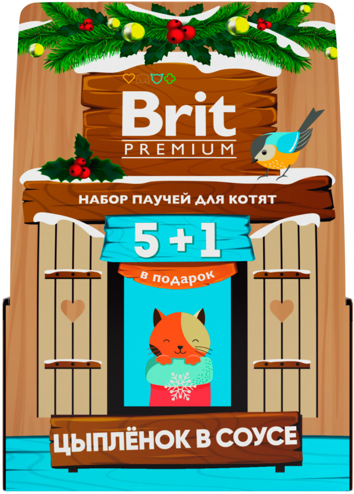 Набор паучей для котят цыпленок в соусе | Brit