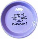 Миска для кошек керамическая «Meow»