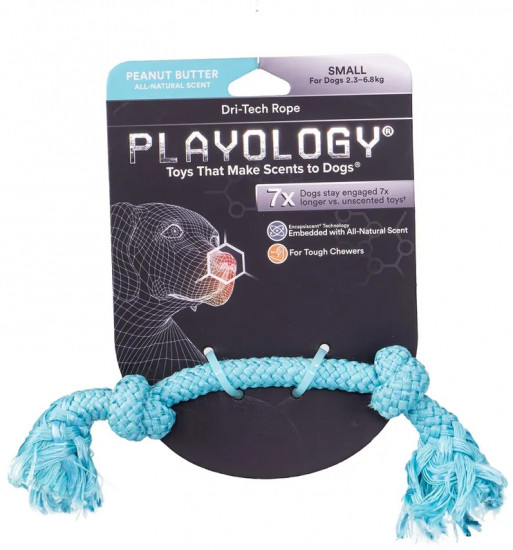 Игрушка для собак с ароматом арахиса «Dri-tech rope»