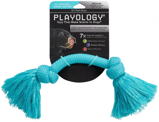 Игрушка для собак с ароматом арахиса «Dri-tech rope»