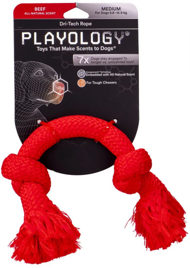 Игрушка для собак с ароматом говядины «Dri-tech rope»