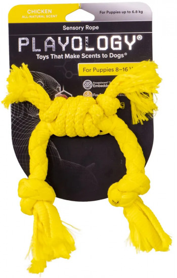 Игрушка для щенков с ароматом курицы «Puppy Sensory Rope»