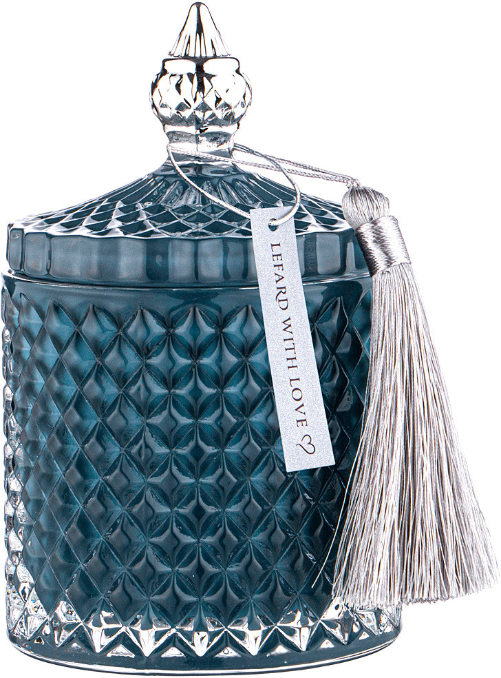 Емкость для хранения с крышкой «Charm grey» | Glass Legend | Lefard