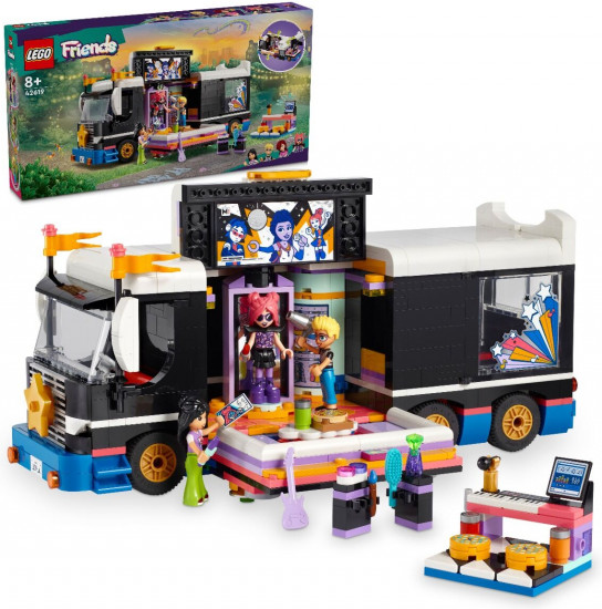 Конструктор LEGO® Friends 42619 Концертный автобус поп-звезды. Pop Star Music Tour Bus