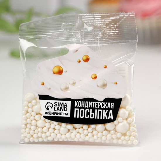 Посыпка кондитерская мягкая, белая