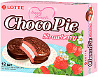 Пирожное со вкусом клубники «Choco Pie»
