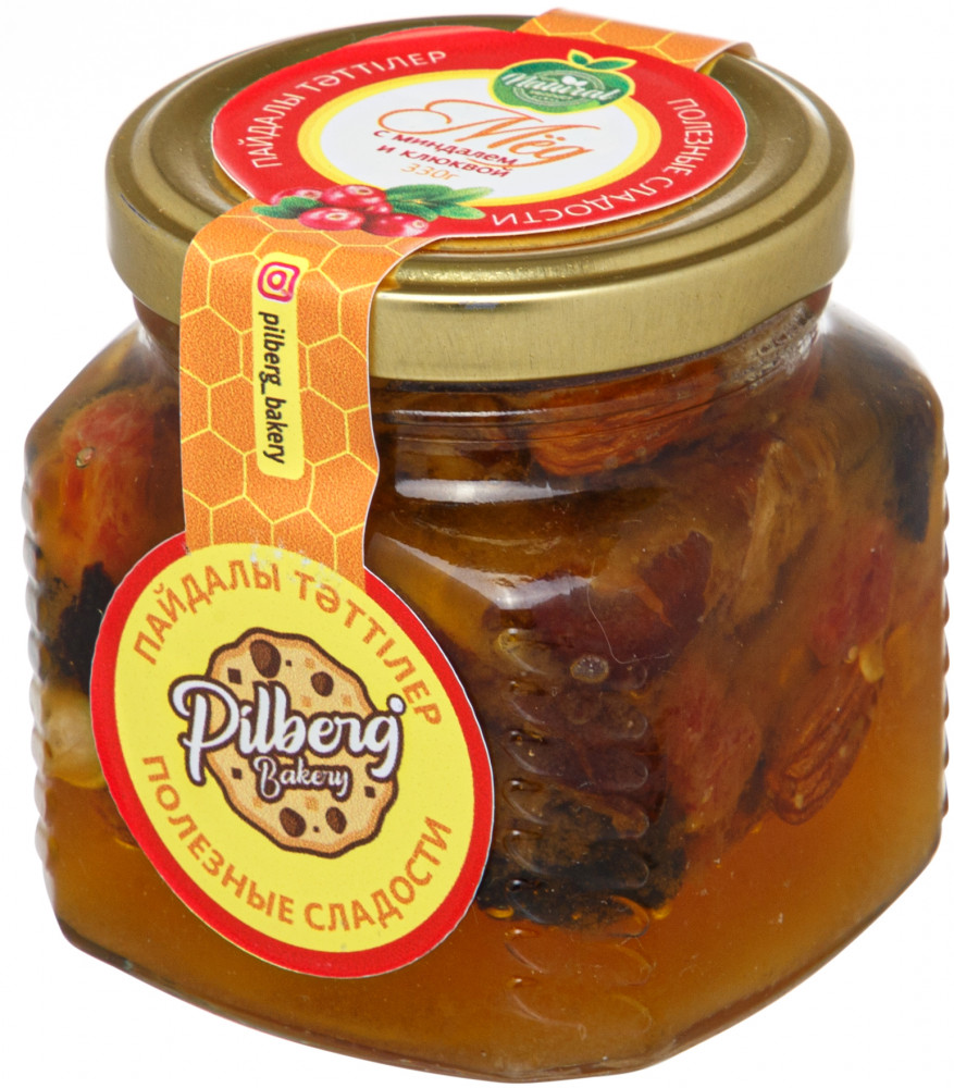 Мед с миндалем и клюквой | Pilberg Bakery