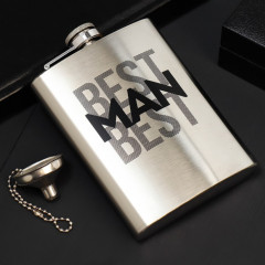 Фляжка с воронкой «Best man»